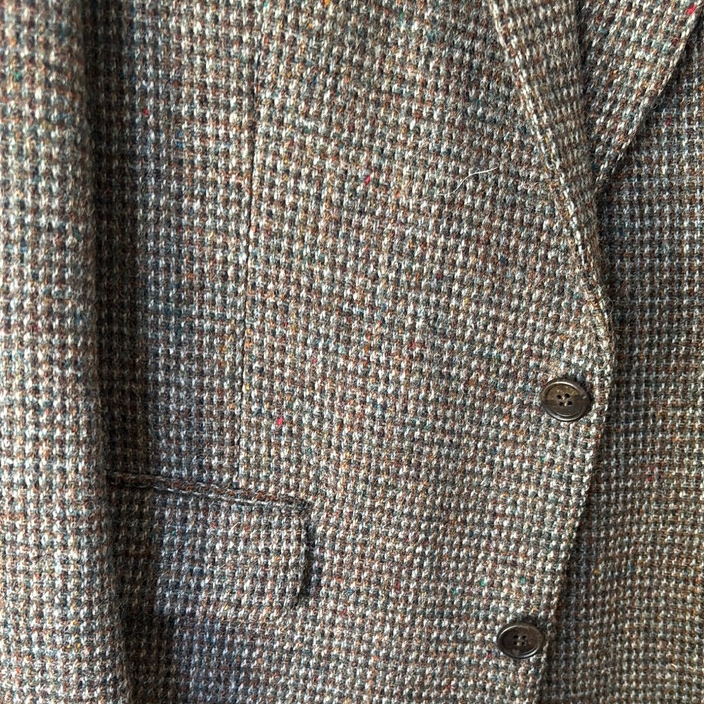 Mens Vintage Harris Tweed Wool Blazer - 42L - Picture 8 of 11